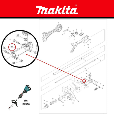 Makita 312D49-5 Joint 24 Assembly For DUX60
