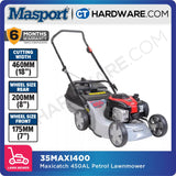 MASPORT 35MAXI400 MAXICATCH 450AL  PETROL LAWNMOWER | B&S ENGINE 450E SERIES 125CC | CATCHER | ALUMINIUM BODY