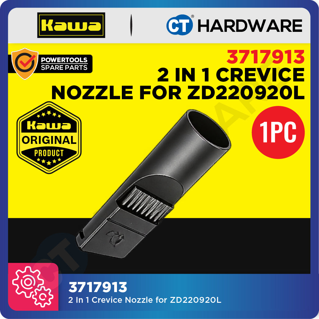 KAWA 3717913 2-in-1 Crevice Nozzle with Brush for ZD17810L / ZD220920L