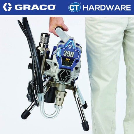 Graco 390PC Electric Airless Sprayer 5/8HP | DC MOTOR | 3300PSI | 1.8L/MIN | 0.021 MAX TIP SIZE