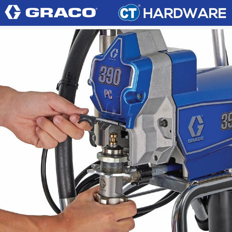 Graco 390PC Electric Airless Sprayer 5/8HP | DC MOTOR | 3300PSI | 1.8L/MIN | 0.021 MAX TIP SIZE