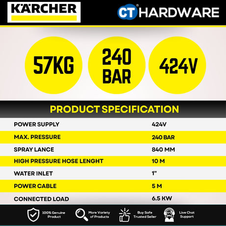 Karcher HD 9/20-4 M Classic Professional High Pressure Washer 4000W | 200 Bar | 900L/H [HD9204M | 1.524-927.0]