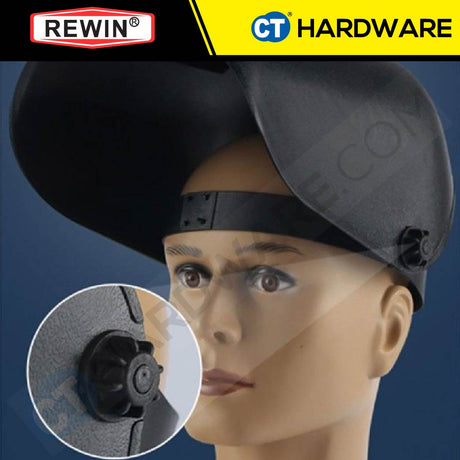 REWIN WGB302 WELDING HEAD SHIELD MASK BLACK