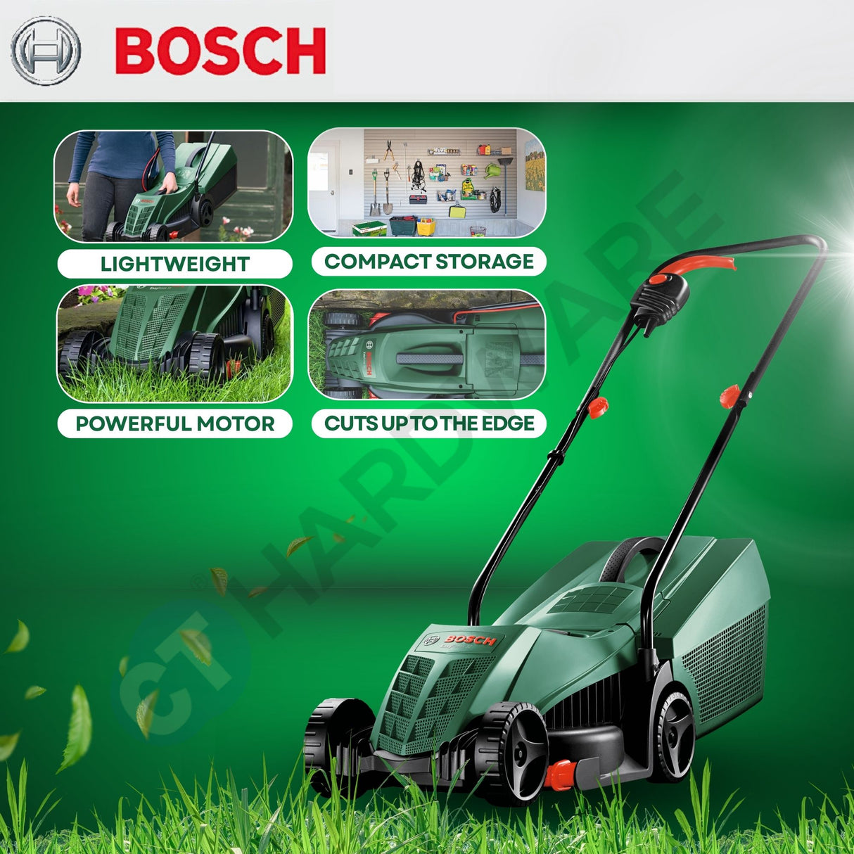 Bosch EASYROTAK32-225 Electric Rotary Lawn Mower 1200W [06008A6372]