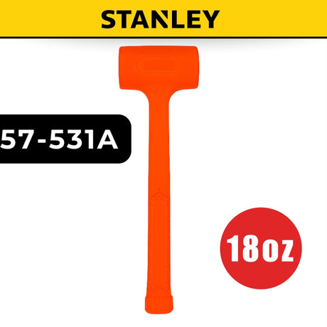 Stanley Oz Compo-Cast Standard Head Soft Face Hammer | Face Diameter(Oz): 10 / 18/ 21/ 42 / 52