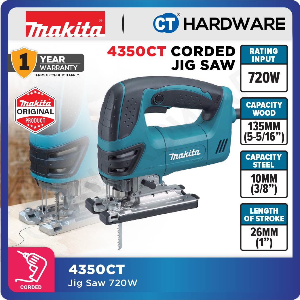 MAKITA 4350CT CORDED JIGSAW 720W WITH SPEED CONTROL (B-TYPE SHANK)