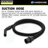 Karcher 44406260 Suction hose with bend, NT, DN 35, length 2.5 m, clip 1.0, bayonet 1.0