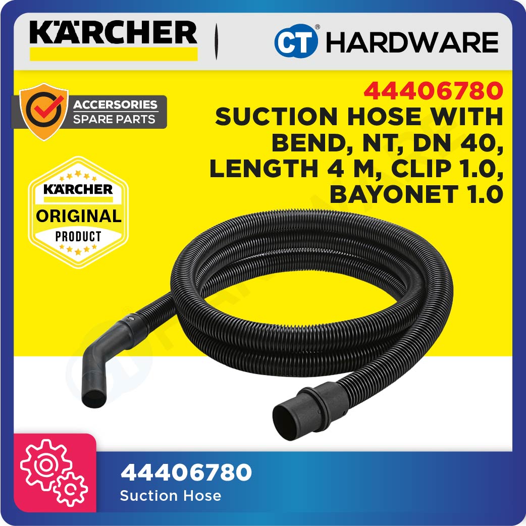 Karcher 44406780 Suction hose with bend length 4m
