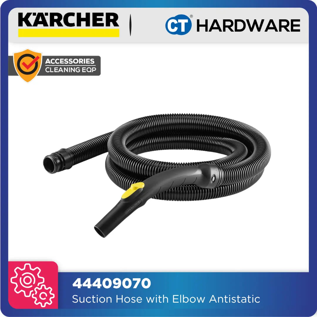 Karcher 44409070 Suction Hose with Elbow Antistatic for Dry Vacuum Cleaner