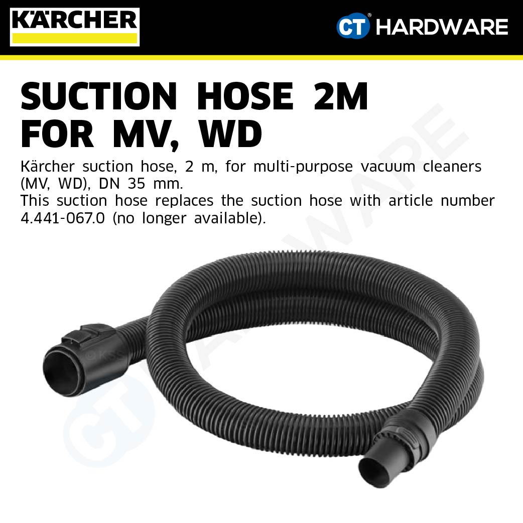 KARCHER 44410910 SUCTION HOSE WITHOUT HANDLE SUITABLE FOR WD2 | WD3 | WD4 | WD5 VACUUM CLEANER - 1PC