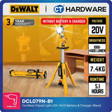 DEWALT DCL079N-B1 20V MAX XR Cordless LED Tripod Light Bare Unit