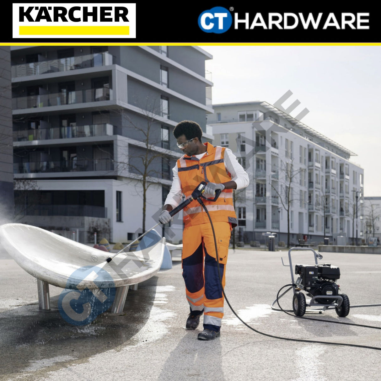 Kärcher HD 9/25 G Classic Petrol High Pressure Washer | 250 bar | 900 L/h Flow | Cold Water Cleaner