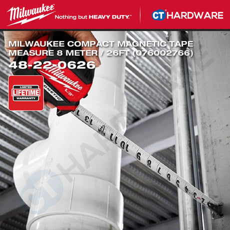 Milwaukee Short Tape Measures | Keychain Tape Measure 6FT | Compact Magnetic Tape Measure 16FT & 26FT | STUD™ Tape Measure 35FT | Measuring Tools | Alat Pengukur