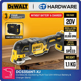 DEWALT DCS356NT-XJ 20V MAX XR Brushless Oscillating Multi Tool Bare Unit