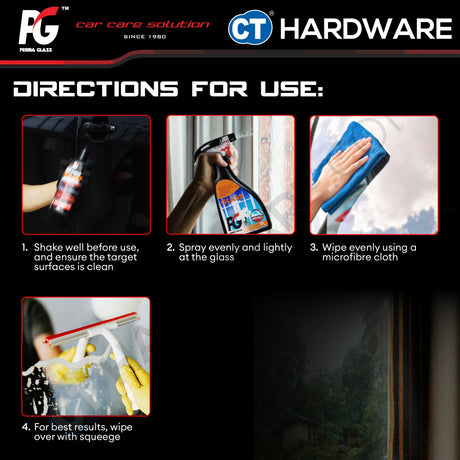 PG Perma Glass PG7882830 Glass Cleaner 500ml [ 9556817882830 ]