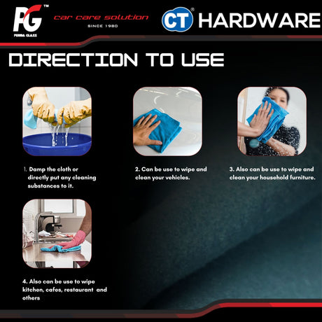 PG Perma Glass PG786142 Microfiber Cloth For Finishing 40cm x 40cm [ 9556817886142 ]