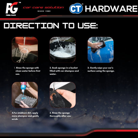 PG Perma Glass PG784117 Mammoth Car Sponge Durable Water Absorbent [ 9556817884117 ]