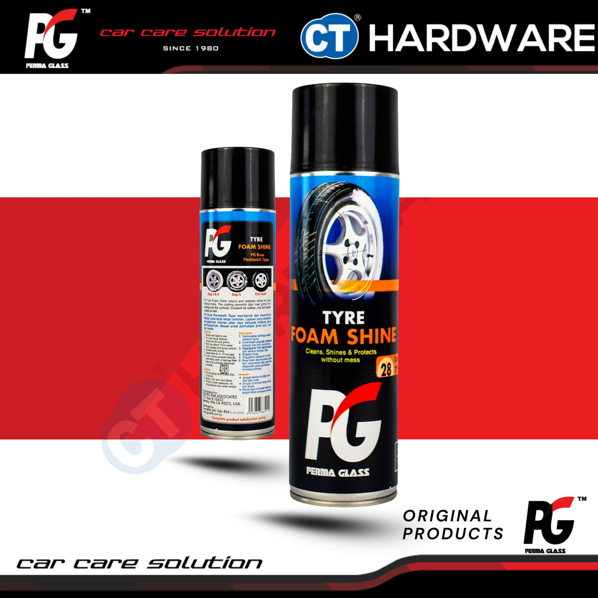 PG Perma Glass PG785114 Tyre Foam Shine Cleaner 450g [ 9556817885114 ]