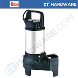 MEPCATO 50PS-2.15S  STAINLESS STEEL SUBMERSIBLE PUMP 2" | 150W | 250L/MIN | 5.5M/H | NON AUTO WITH ITALY DOUBLE MECH SEAL
