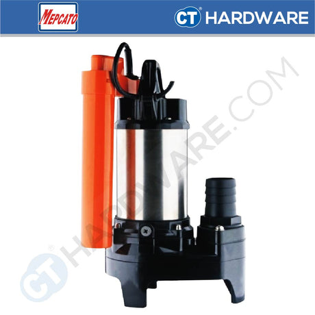 MEPCATO 50PS-2.15S STAINLESS STEEL SUBMERSIBLE PUMP 2" | 150W | 250L/MIN | 5.5M/H AUTO WITH ITALY DOUBLE MECH SEAL