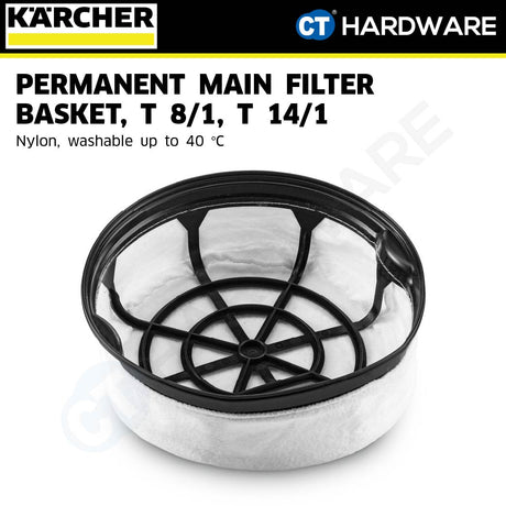 Karcher 57316580 Permanent main filter basket, T 8/1, T 14/1