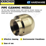 Karcher 57630150 Pipe cleaning nozzle 16mm