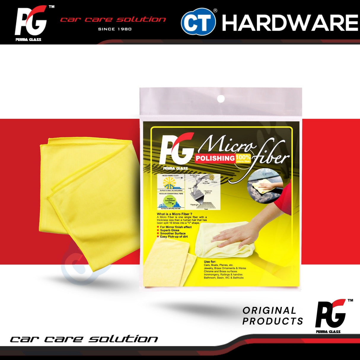 PG Perma Glass PG786128 Microfiber Cloth for Polishing 40cm x 40cm [ 9556817886128 ]