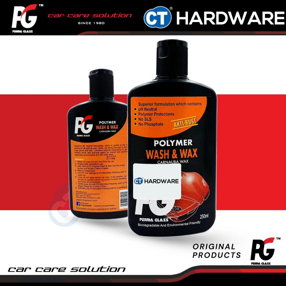 PG Perma Glass PG7882182 Polymer Wash & Wax 250ml [ 9556817882182 ]