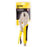 STANLEY STRAIGHT JAW LOCKING PLIERS SIZE: 7" / 10"  WITH BI-METAL HANDLE [ 84370 / 84371 ]