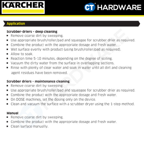 Karcher 62951740 FloorPro Shine Cleaner  RM 755 10L (Low Foam)
