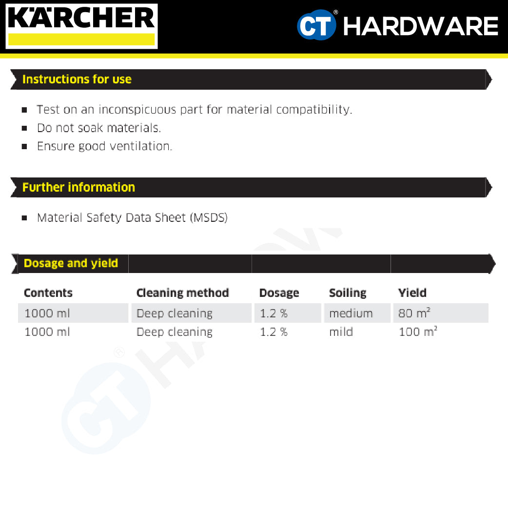 Karcher 62951980 CarpetPro Cleaner RM 767 OA (Quickdry), 10L, Carpet Cleaners