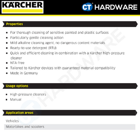 Karcher 62953600 Car Shampoo For Vehicle Cleaning RM 619, 5 Litre, High Pressure Washer