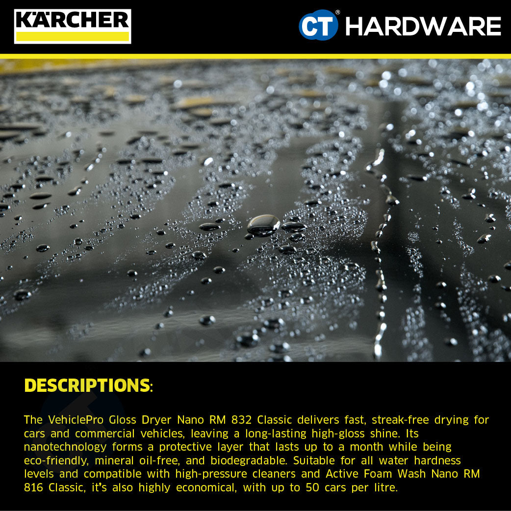 Karcher 62954320 VehiclePro Gloss Dryer Nano RM 832 Classic, 20l