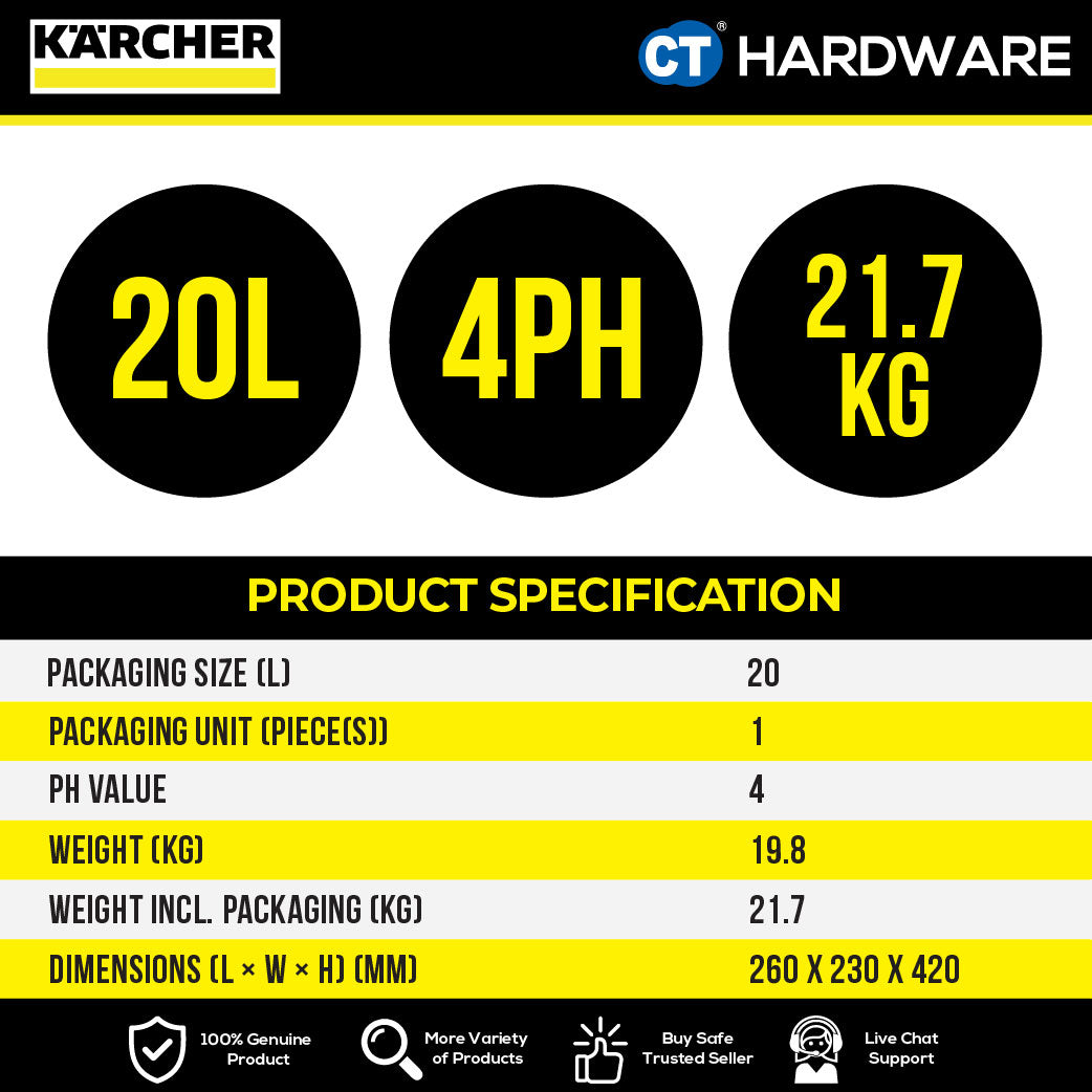 Karcher 62954320 VehiclePro Gloss Dryer Nano RM 832 Classic, 20l