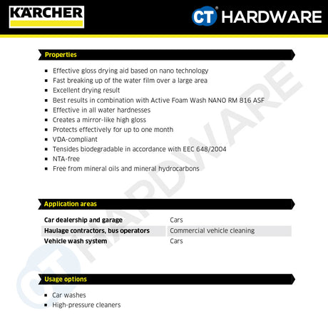 Karcher 62954320 VehiclePro Gloss Dryer Nano RM 832 Classic, 20l