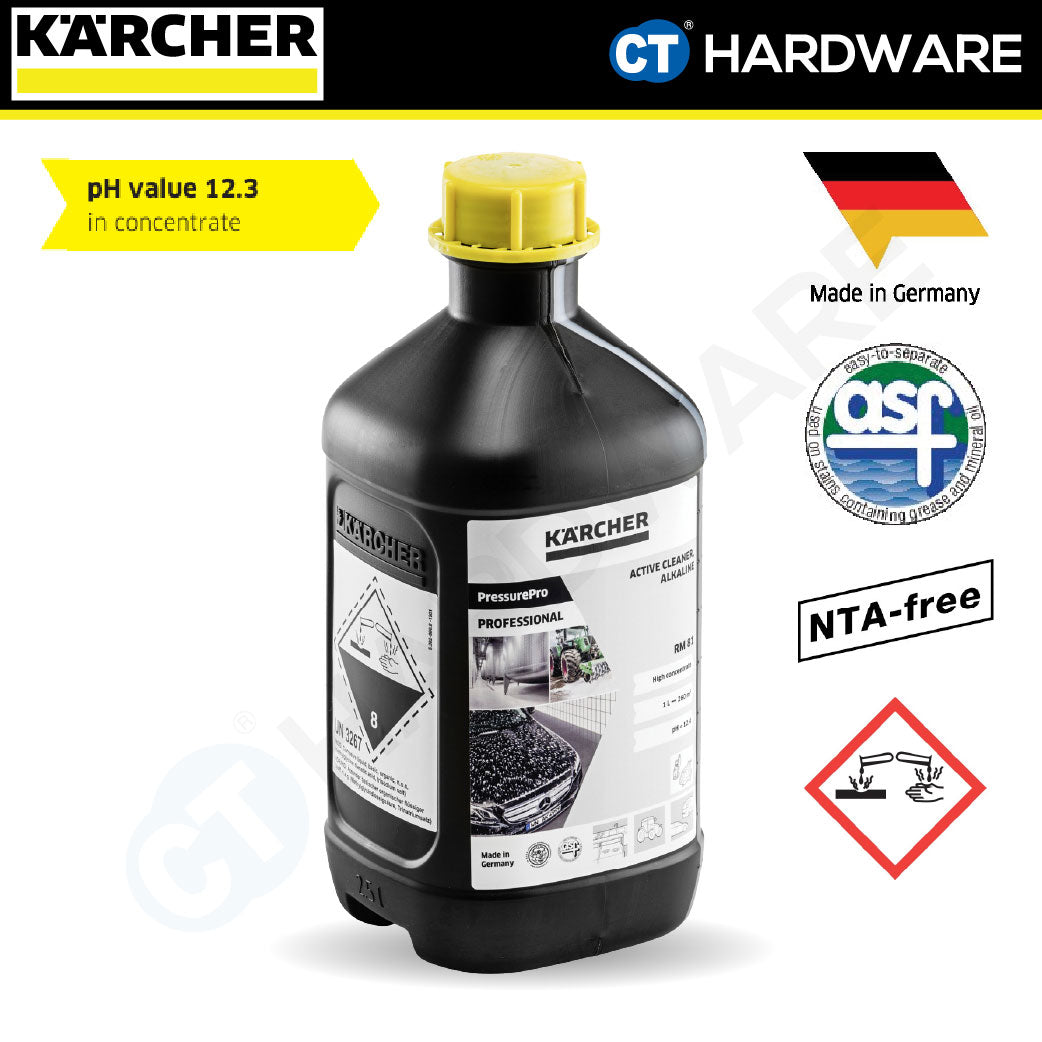 Karcher 62955550 PressurePro Alkaline Active Cleaner RM81 2.5L