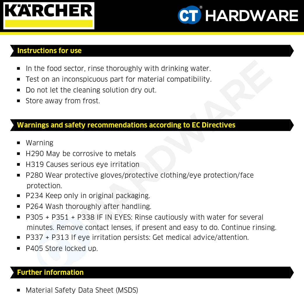 Karcher 62955560 PressurePro Active Cleaner, alkaline RM 81, 10L
