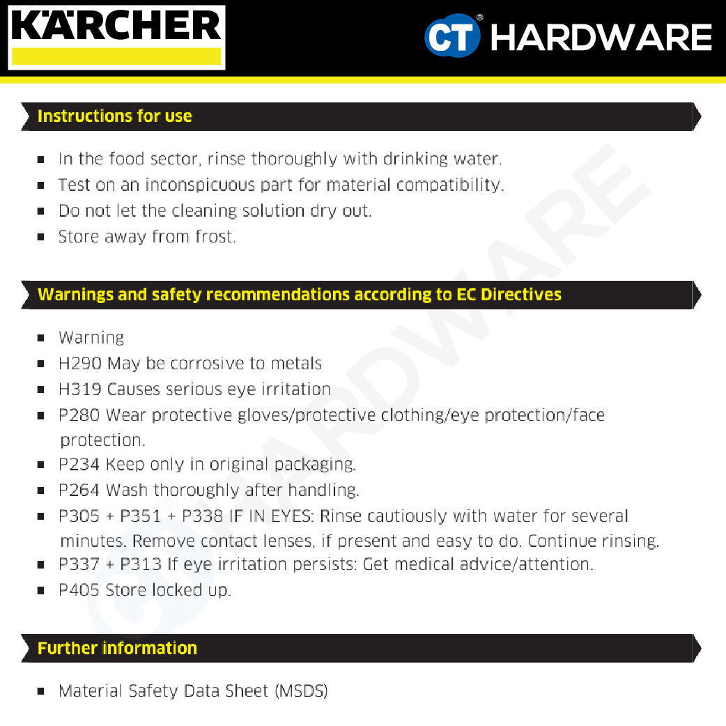 Karcher 62955570 PressurePro Active Cleaner, Alkaline RM 81 20L