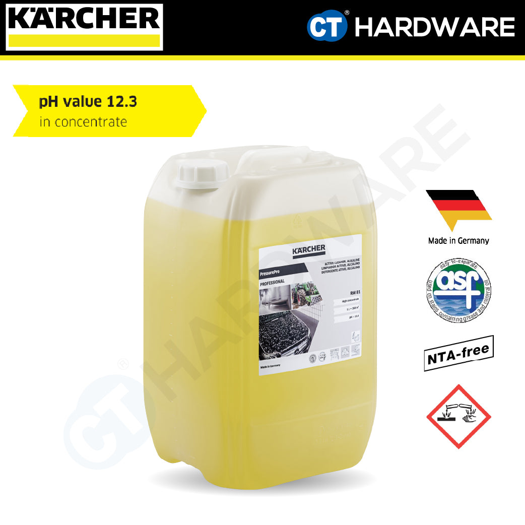 Karcher 62955570 PressurePro Active Cleaner, Alkaline RM 81 20L