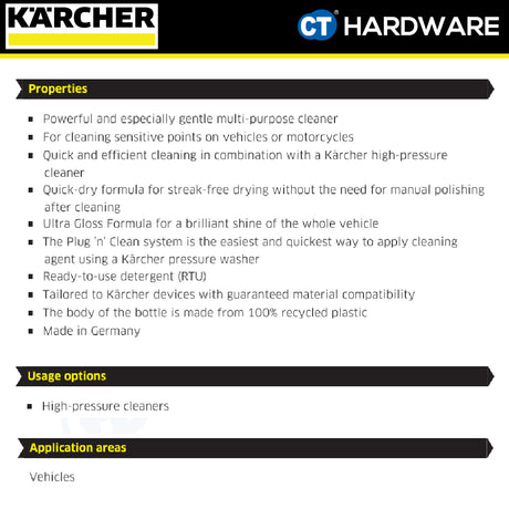 Karcher 62957500 Car shampoo 3-in-1 RM 610, 1L