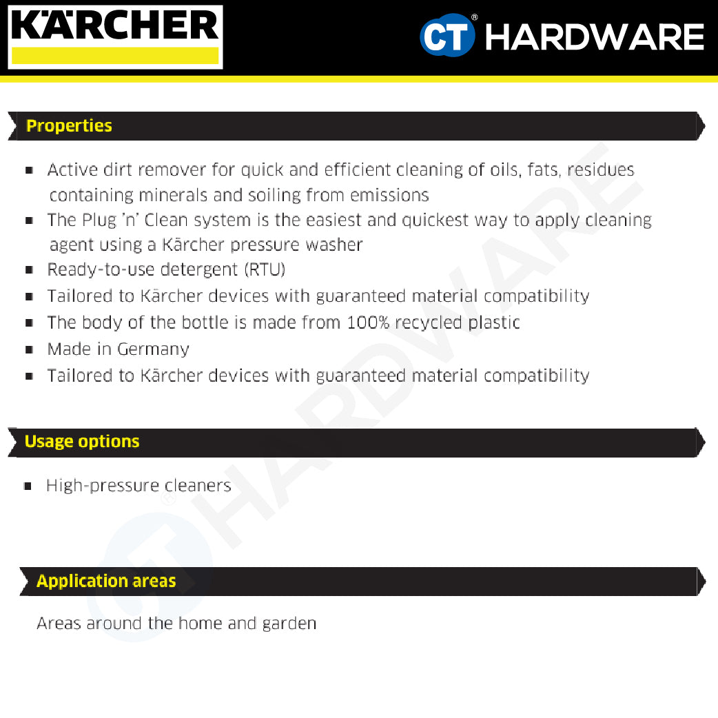 Karcher 62957530 Universal Cleaner RM 626, 1 Litre, For Pressure Washer