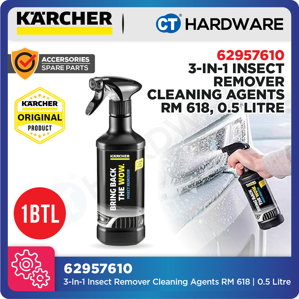 Karcher 62957610 3-In-1 Insect Remover Cleaning Agents RM 618, 0.5 Litre