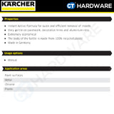 Karcher 62957610 3-In-1 Insect Remover Cleaning Agents RM 618, 0.5 Litre
