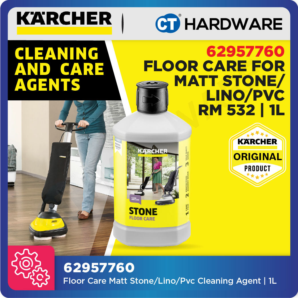 Karcher 62957760 Floor Care Matt Stone, Linoleum, Pvc RM 532 Cleaning Agent 1 Litre