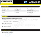 Karcher 62959420 Floor Detergent Wood Oiled, Waxed RM 535 0.5L For FC4 FC5 FC7
