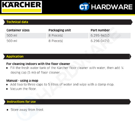 Karcher 62959430 Stone Floor Cleaning Agents RM 537 For FC5/FC7