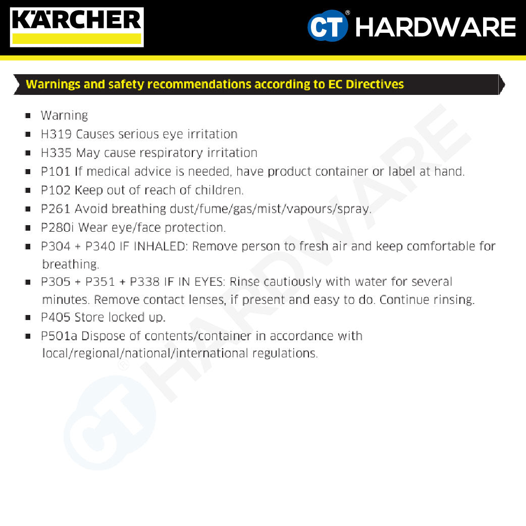Karcher 62959870 Descaling Powder (RM 511) 17G x 6 Packet, Steam Cleaner