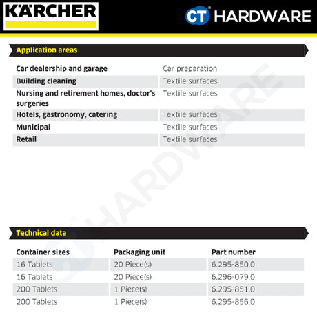 Karcher 62960790 CarpetPro Cleaner iCapsol, tablet RM 760, 16Tablets