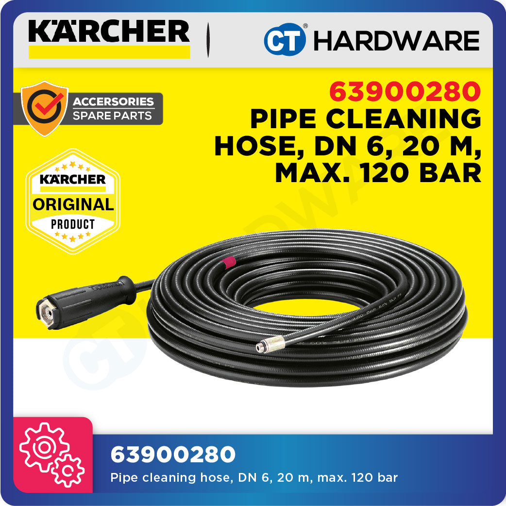 Karcher 63900280 Pipe cleaning hose DN 6 20m max 120 bar