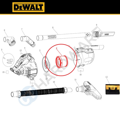 DEWALT DCV5011H-XJ HEPA Filter 2PCS For DCV501LN Dry Use Only